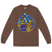 Chestnut World Down Syndrome Day Long Sleeve Tee - CowhideDigitalArt