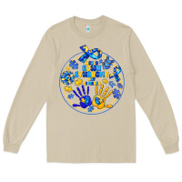 Mushroom World Down Syndrome Day Long Sleeve Tee - CowhideDigitalArt