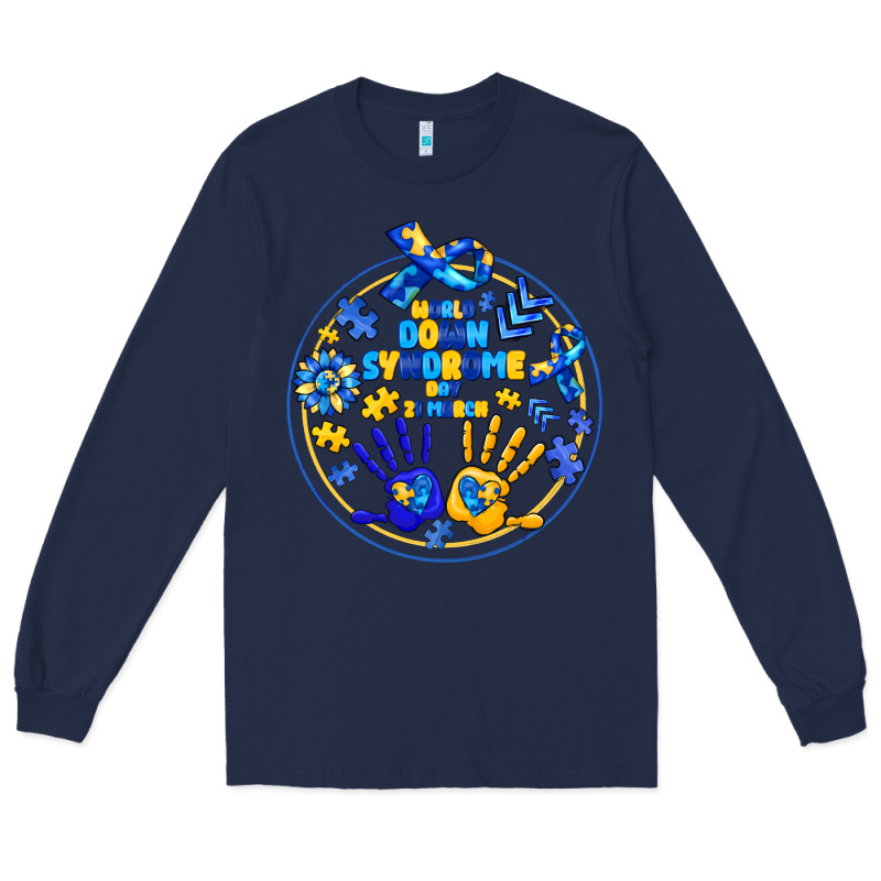 World Down Syndrome Day Long Sleeve Tee by CowhideDigitalArt | Teevron