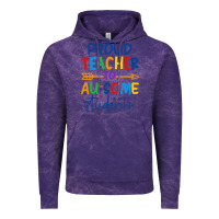 Cloud Purple Proud teacher to au-some students Vintage Hoodie - CowhideDigitalArt
