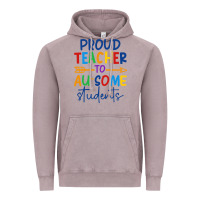 Vintage Zinc Proud teacher to au-some students Vintage Hoodie - CowhideDigitalArt
