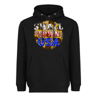 Black small town usa Heavyweight Hoodie - JahusDesignShop