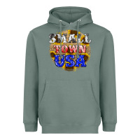 Sage small town usa Heavyweight Hoodie - JahusDesignShop