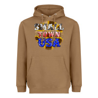 Toasted Coconut small town usa Heavyweight Hoodie - JahusDesignShop