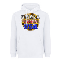 White small town usa Heavyweight Hoodie - JahusDesignShop
