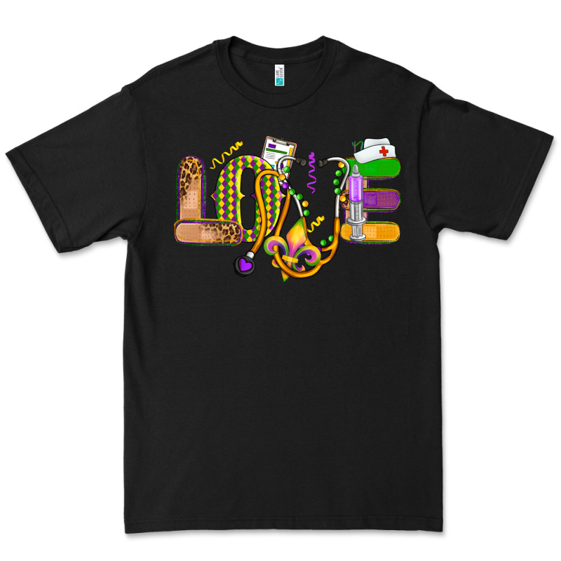 Love Nurse Mardi Gras Premium Tee by OliviaCreatesArt | Teevron