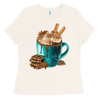 Bone Chocolate And Coffee Ladies Tee - FaDigitalArtStudio