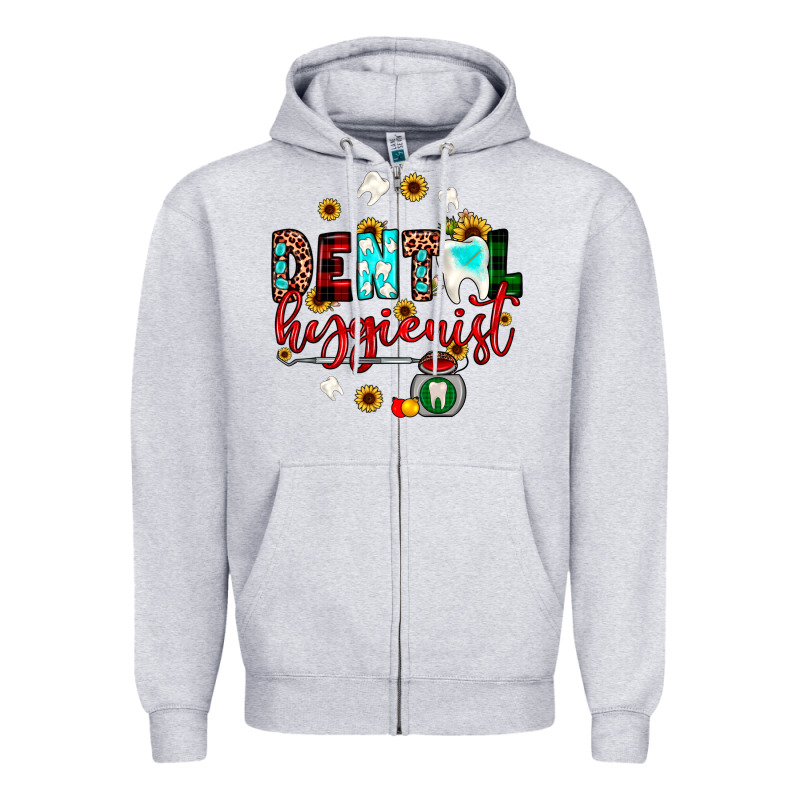 Christmas Dental Hygienist Zipper Hoodie by JahusDesignShop | Teevron