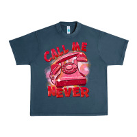 Midnight Navy call me never Urban Heavy Tee - FaDigitalArtStudio