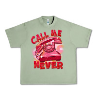 Oil Green call me never Urban Heavy Tee - FaDigitalArtStudio