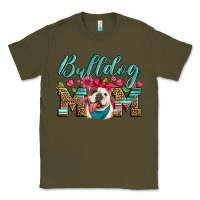 Army Green english bulldog mom Classic Tee - Artiststas