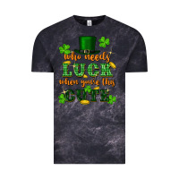 Cloud Black who needs luck when you're this cute Vintage Tee - FaDigitalArtStudio