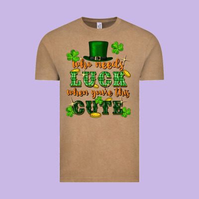 Who Needs Luck When You're This Cute Vintage Tee Designed By Fadigitalartstudio
