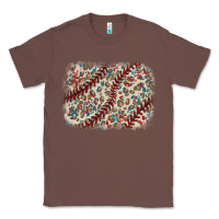 Chestnut Baseball leopard glitter background Classic Tee - HowdyJamesFarm