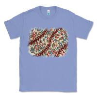 Colony Blue Baseball leopard glitter background Classic Tee - HowdyJamesFarm