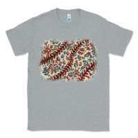 Heather Grey Baseball leopard glitter background Classic Tee - HowdyJamesFarm