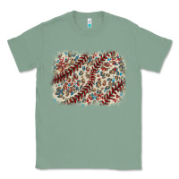 Sage Baseball leopard glitter background Classic Tee - HowdyJamesFarm