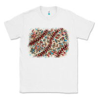 White Baseball leopard glitter background Classic Tee - HowdyJamesFarm