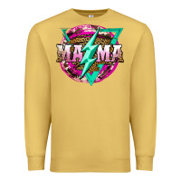 Antique Gold mama life and thunderbolt Premium Sweatshirt - JahusDesignShop