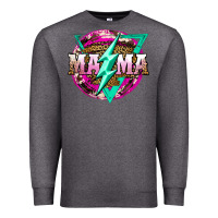 Charcoal Heather mama life and thunderbolt Premium Sweatshirt - JahusDesignShop