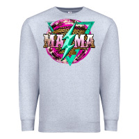Heather Grey mama life and thunderbolt Premium Sweatshirt - JahusDesignShop