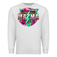 Oatmeal Heather mama life and thunderbolt Premium Sweatshirt - JahusDesignShop