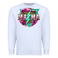 White mama life and thunderbolt Premium Sweatshirt - JahusDesignShop