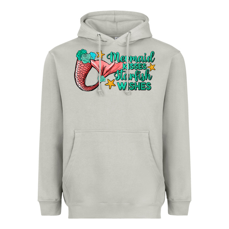 Mermaid Kisses Starfish Wishes Heavyweight Hoodie by JahusDesignShop | Teevron