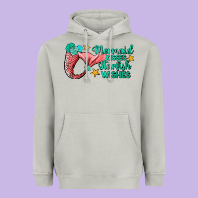 Mermaid Kisses Starfish Wishes Heavyweight Hoodie Designed By Jahusdesignshop