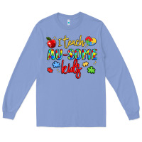 Colony Blue i teach au some kids Long Sleeve Tee - LillyAllenDesigns