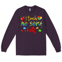 Plum i teach au some kids Long Sleeve Tee - LillyAllenDesigns