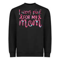 Black i wear pink for my mom Heavyweight Sweatshirt - JahusDesignShop
