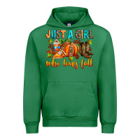 Emerald Just a girl who loves Fall Urban Hoodie - RanaPortraitStore