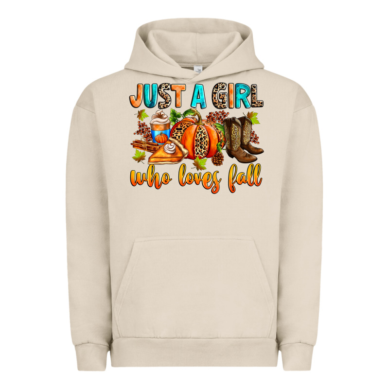 Just A Girl Who Loves Fall Urban Hoodie by RanaPortraitStore | Teevron