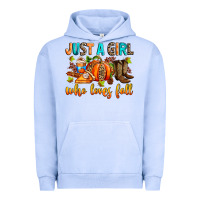 Pigment Grape Ice Just a girl who loves Fall Urban Hoodie - RanaPortraitStore