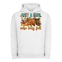 Pigment Lunar Rock Just a girl who loves Fall Urban Hoodie - RanaPortraitStore