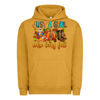 Pigment Peanut Butter Just a girl who loves Fall Urban Hoodie - RanaPortraitStore
