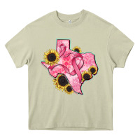 Mossy texas map breast cancer Heavy Core Tee - CowGirlArtShop