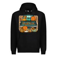 Black pumpkin farm truck Premium Hoodie - Jasminsmagicworld