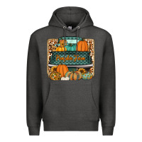 Charcoal Heather pumpkin farm truck Premium Hoodie - Jasminsmagicworld
