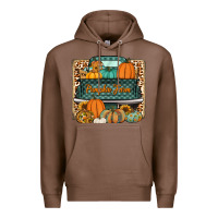 Chestnut pumpkin farm truck Premium Hoodie - Jasminsmagicworld
