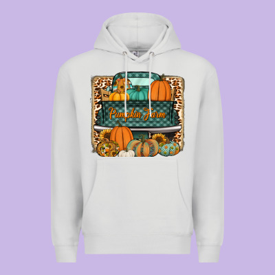 Pumpkin Farm Truck Premium Hoodie Designed By Jasminsmagicworld