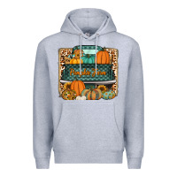 Heather Grey pumpkin farm truck Premium Hoodie - Jasminsmagicworld