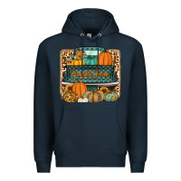 Navy pumpkin farm truck Premium Hoodie - Jasminsmagicworld