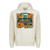 Oatmeal Heather pumpkin farm truck Premium Hoodie - Jasminsmagicworld