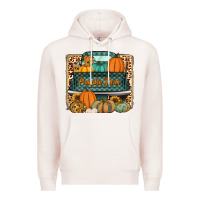 Pale Pink pumpkin farm truck Premium Hoodie - Jasminsmagicworld
