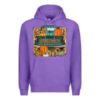 Purple pumpkin farm truck Premium Hoodie - Jasminsmagicworld