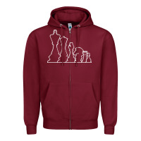 Burgundy chess t  shirt chess Zipper Hoodie - maiPhamDesign