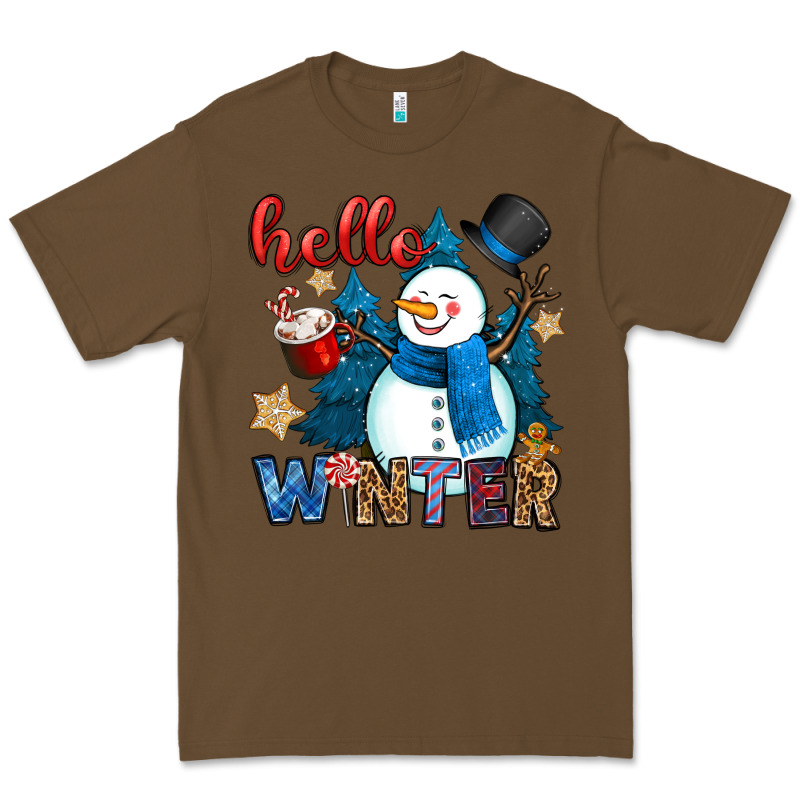Hello Winter Premium Tee by OliviaCreatesArt | Teevron