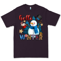 Plum hello winter Premium Tee - OliviaCreatesArt